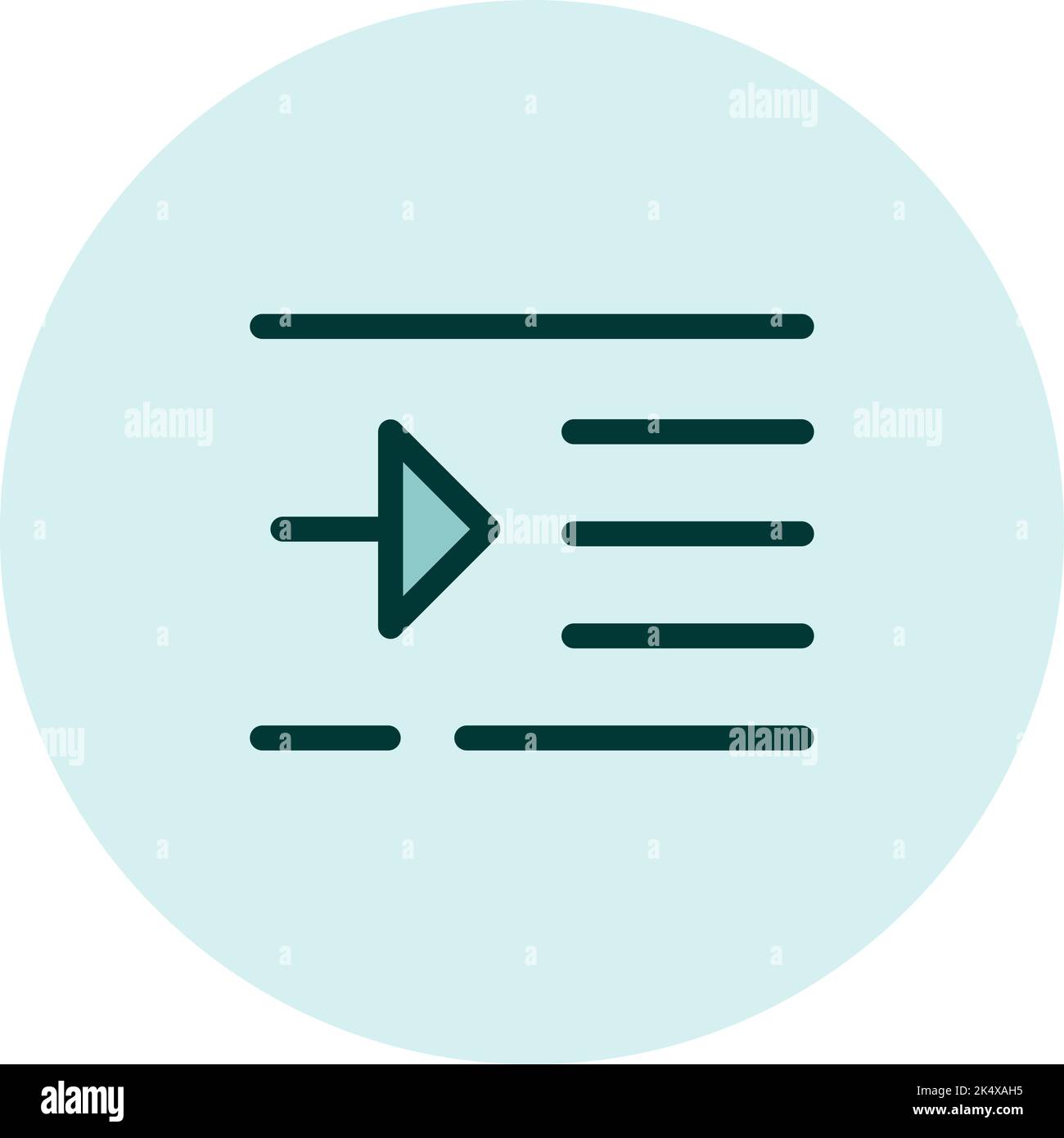 Icône de paragraphe, illustration, vecteur sur fond blanc. Illustration de Vecteur