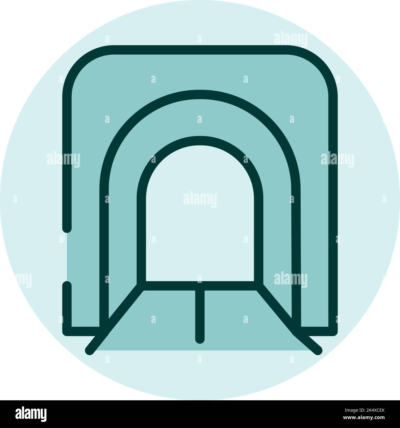 Train tunel, illustration, vecteur sur fond blanc. Illustration de Vecteur