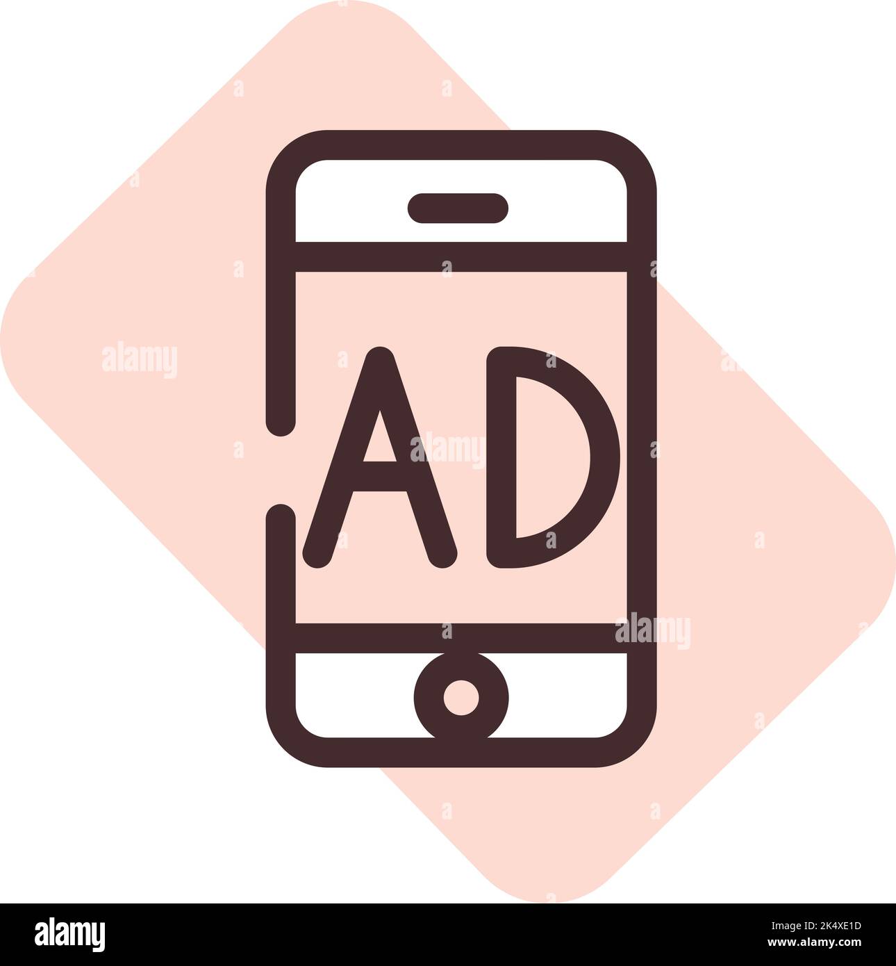 Publicité mobile, illustration, vecteur sur fond blanc. Illustration de Vecteur