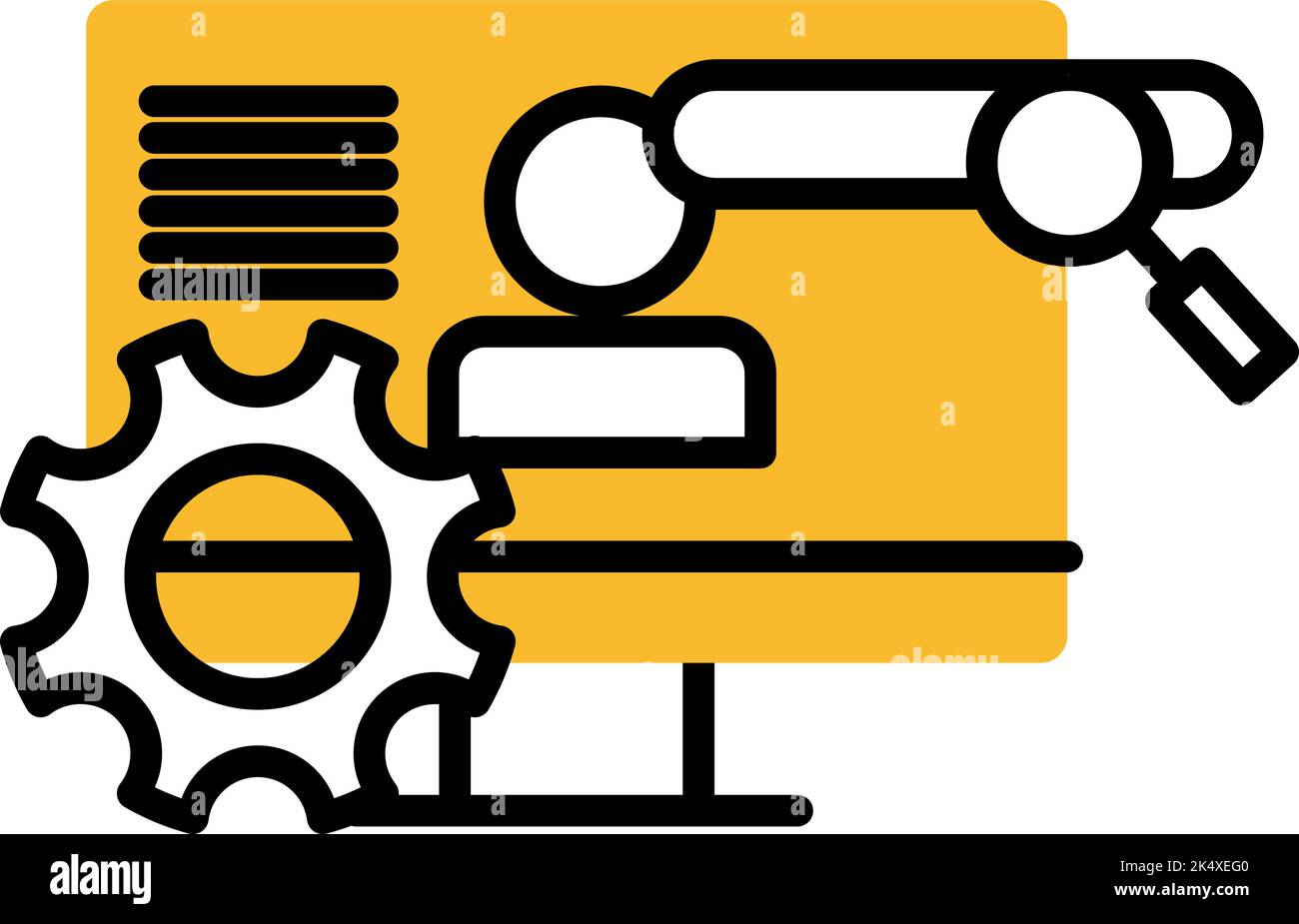 Expérience utilisateur, illustration, vecteur sur fond blanc. Illustration de Vecteur