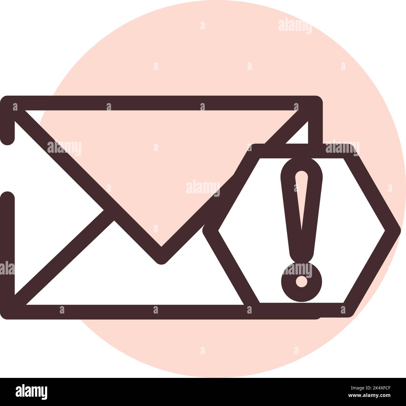 Annonce spam mail, illustration, vecteur sur fond blanc. Illustration de Vecteur