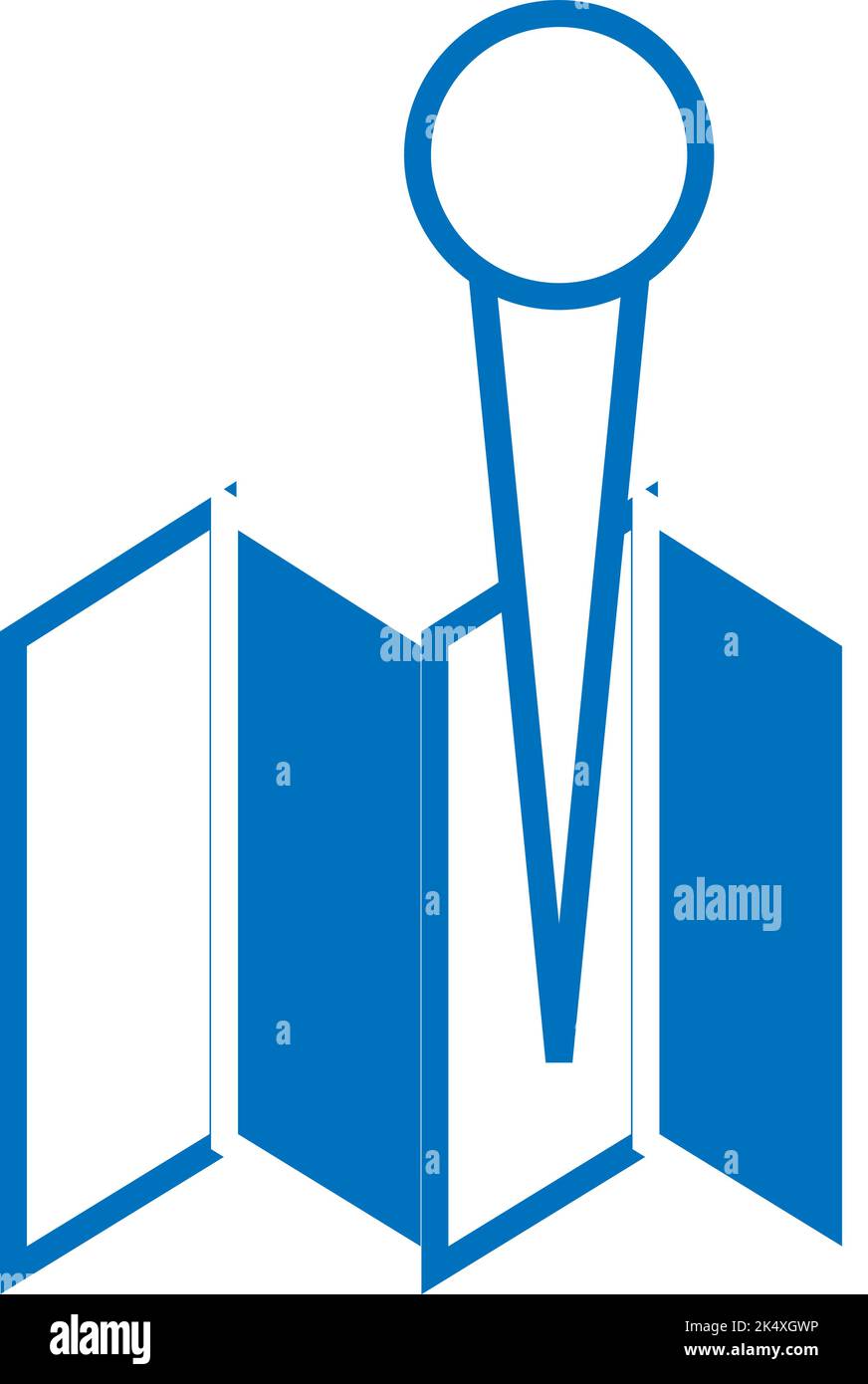 Carte de voyage, illustration, vecteur sur fond blanc. Illustration de Vecteur