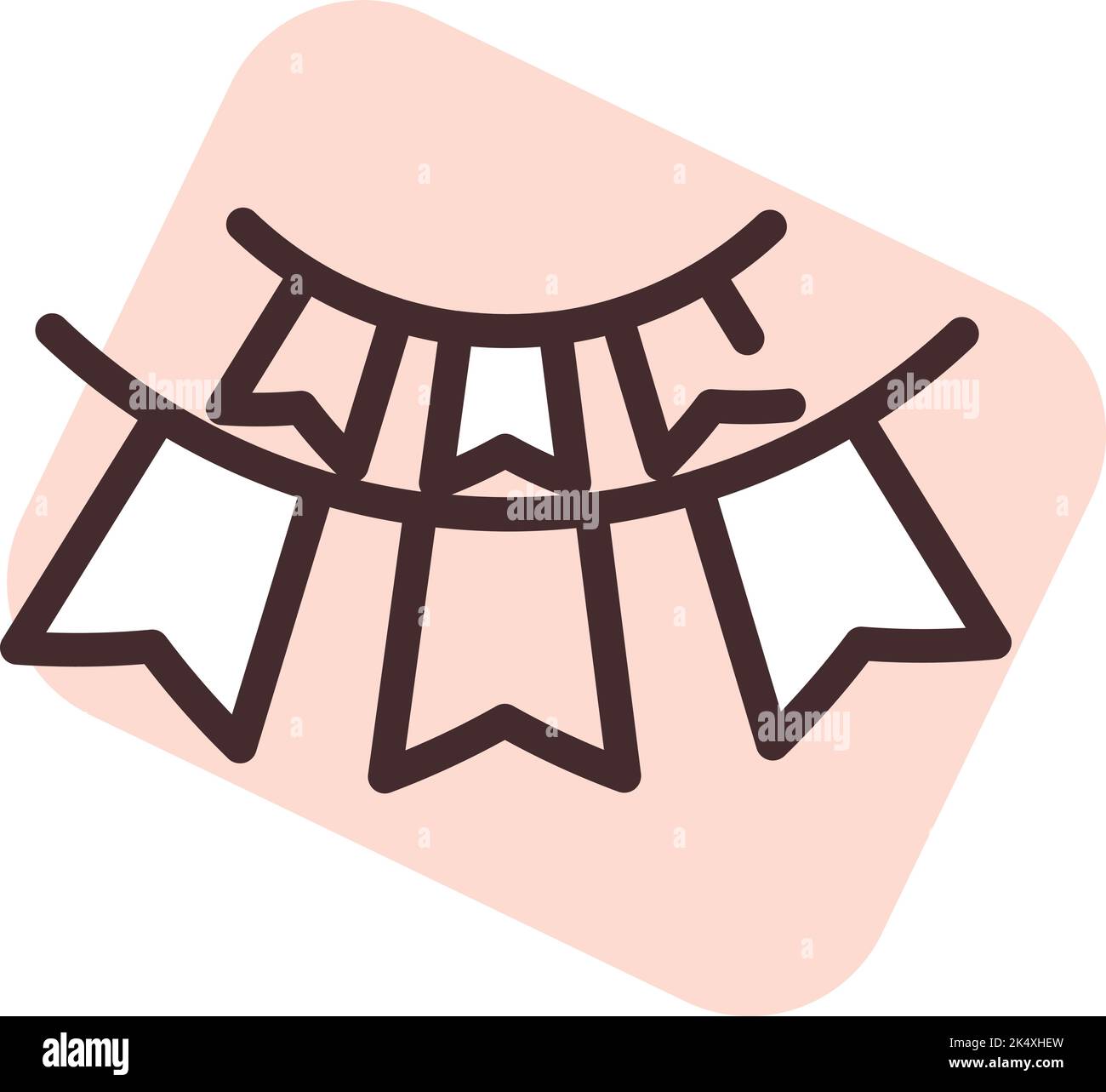 Guirlande de cirque, illustration, vecteur sur fond blanc. Illustration de Vecteur