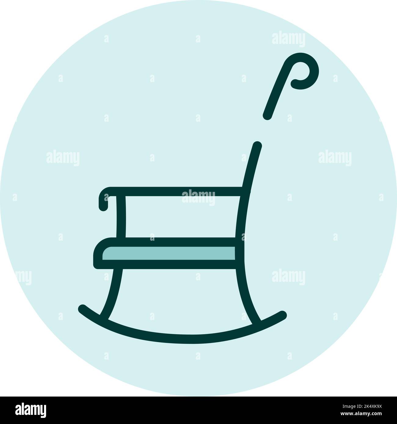 Soins aux personnes âgées, illustration, vecteur sur fond blanc. Illustration de Vecteur