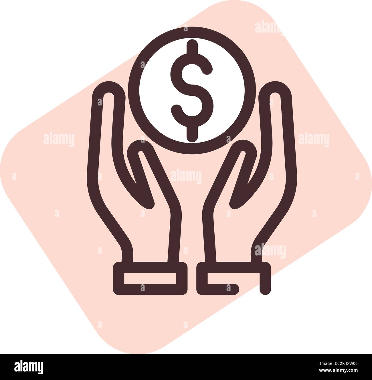 Investisseur en droits de l'homme, illustration, vecteur sur fond blanc. Illustration de Vecteur