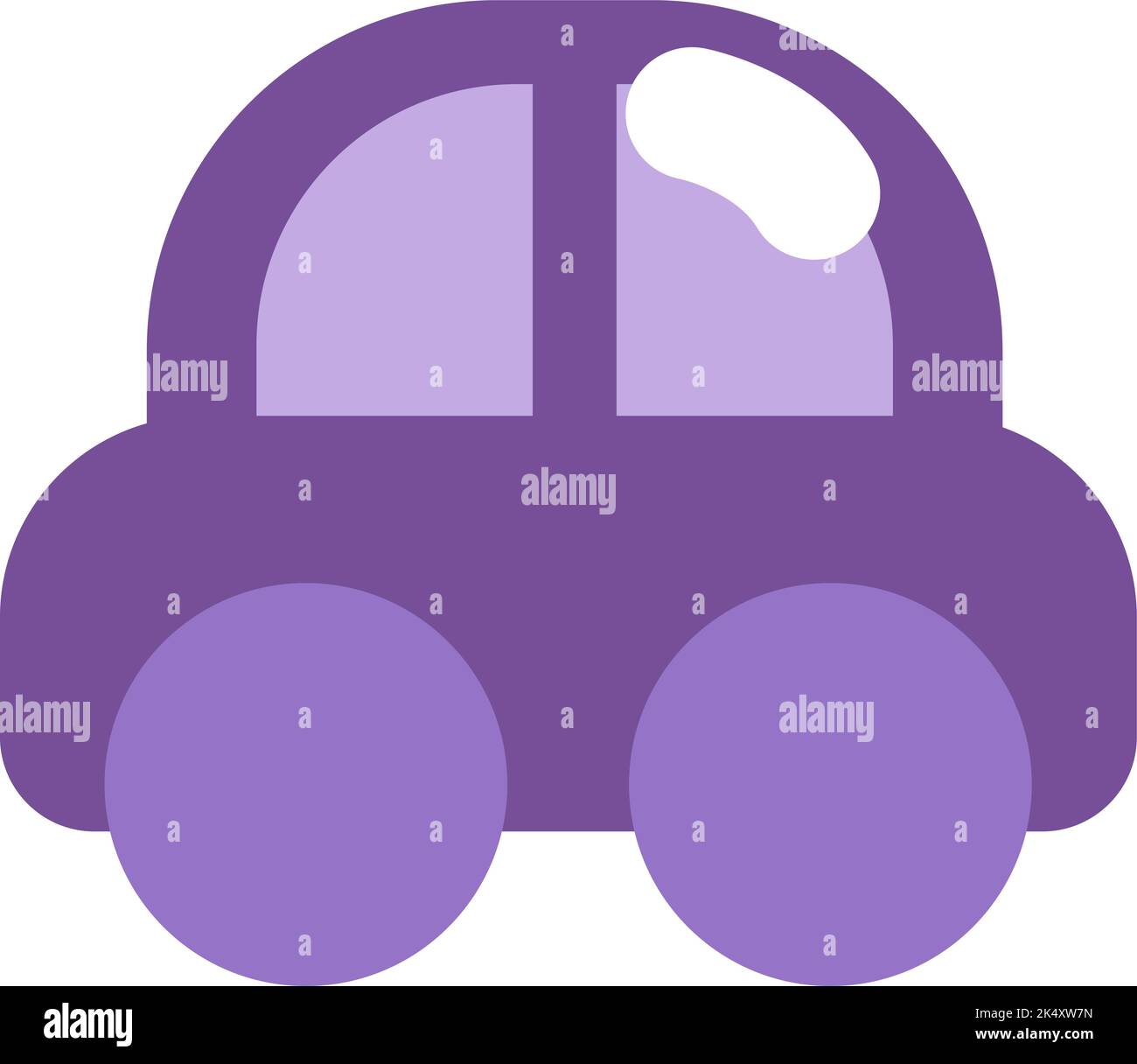 Jouet de voiture de jardin d'enfants, illustration, vecteur sur fond blanc. Illustration de Vecteur