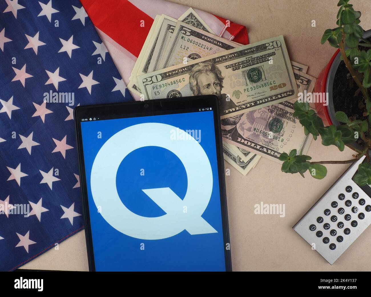 Allemagne. 5th octobre 2022. Dans cette illustration, le logo Qualcomm Inc. Apparaît sur une tablette. (Credit image: © Igor Golovniov/SOPA Images via ZUMA Press Wire) Banque D'Images