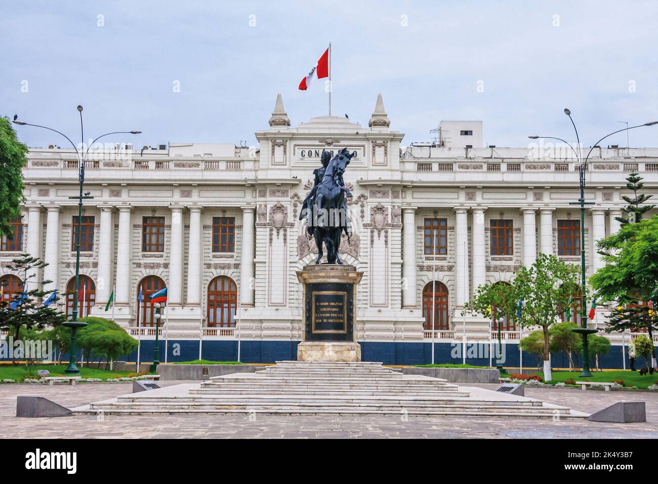 Congrès de la République du Pérou. Lima Pérou Banque D'Images