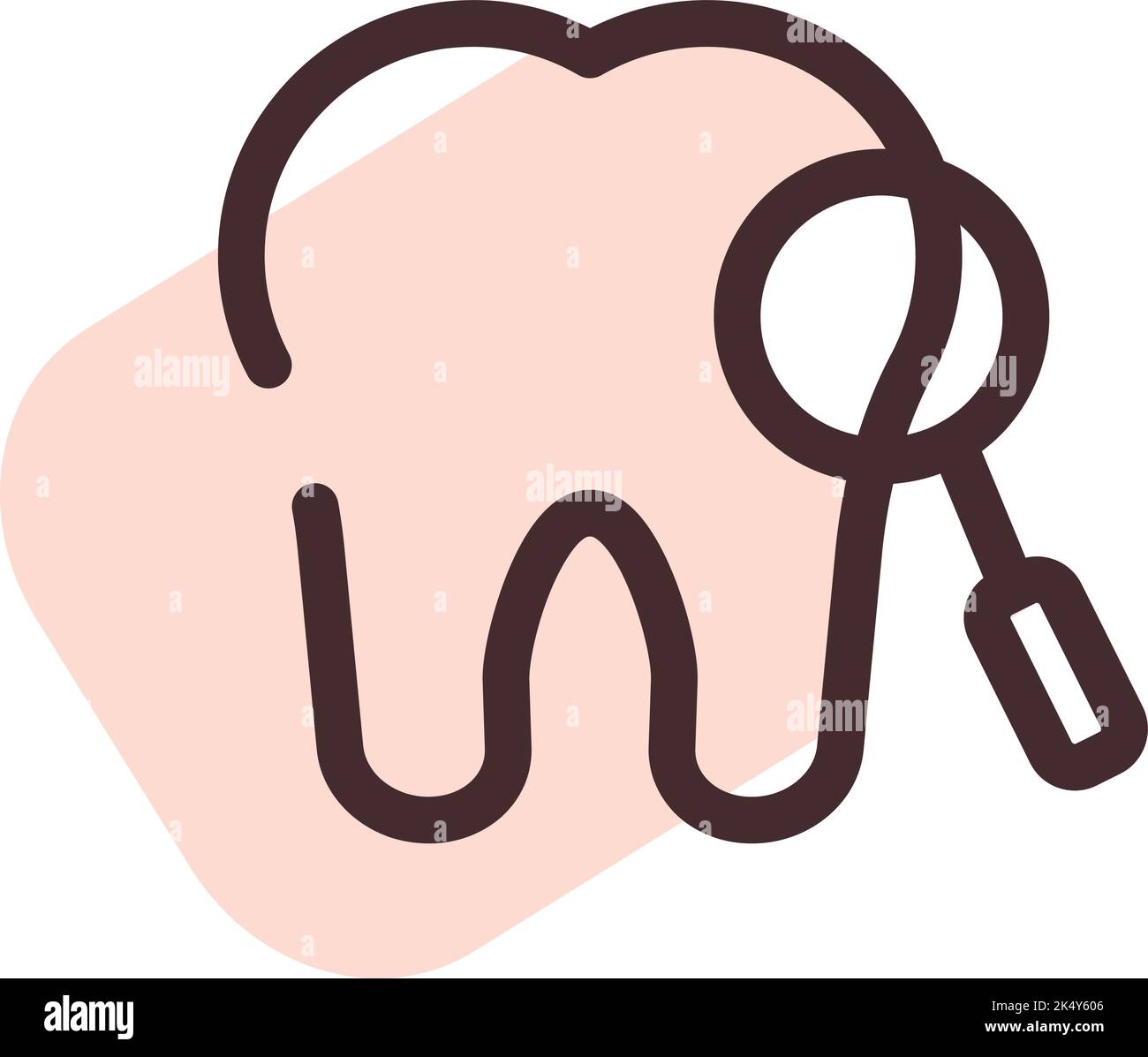 Examen des dents, illustration, vecteur sur fond blanc. Illustration de Vecteur