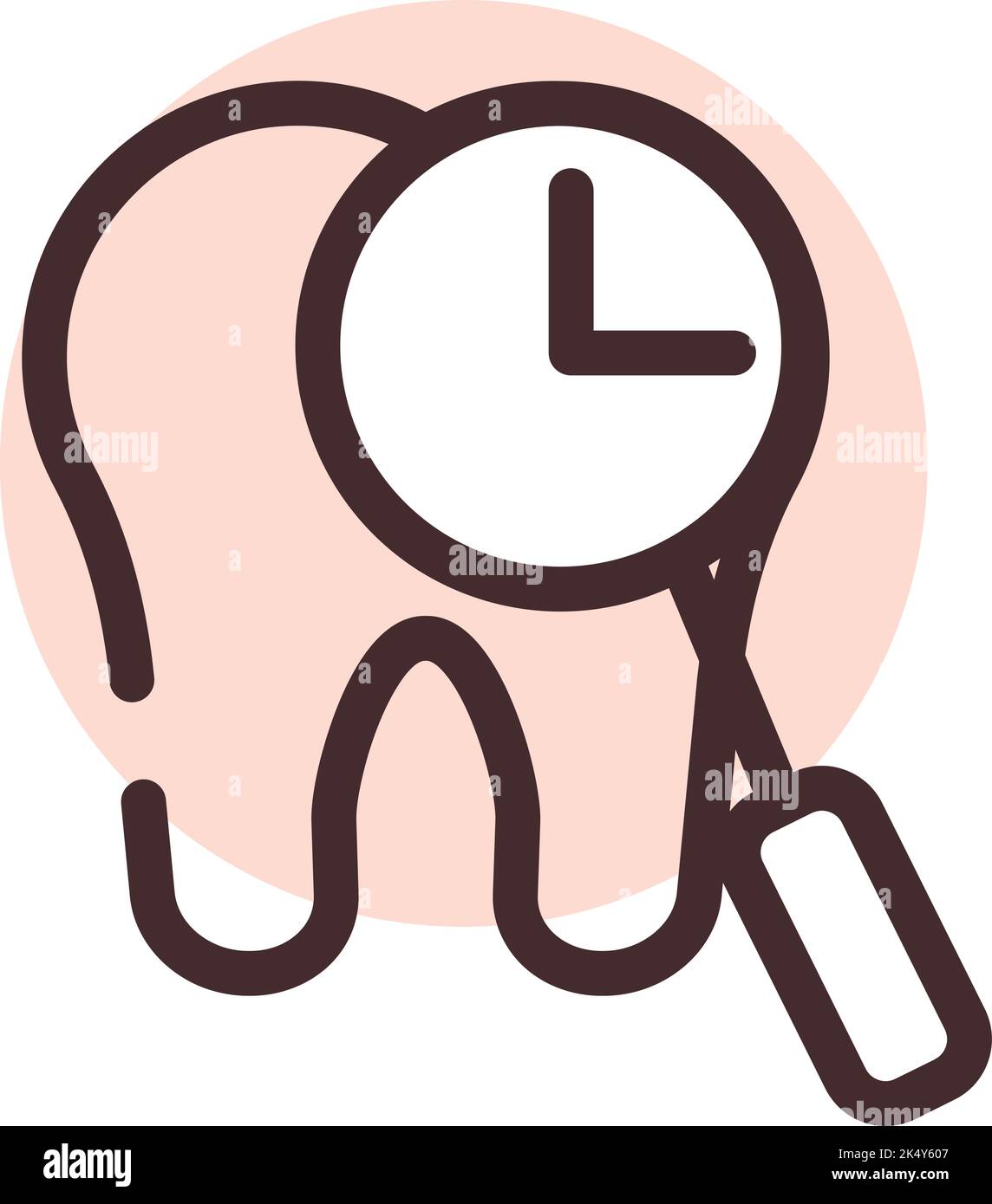 Examen dentaire, illustration, vecteur sur fond blanc. Illustration de Vecteur