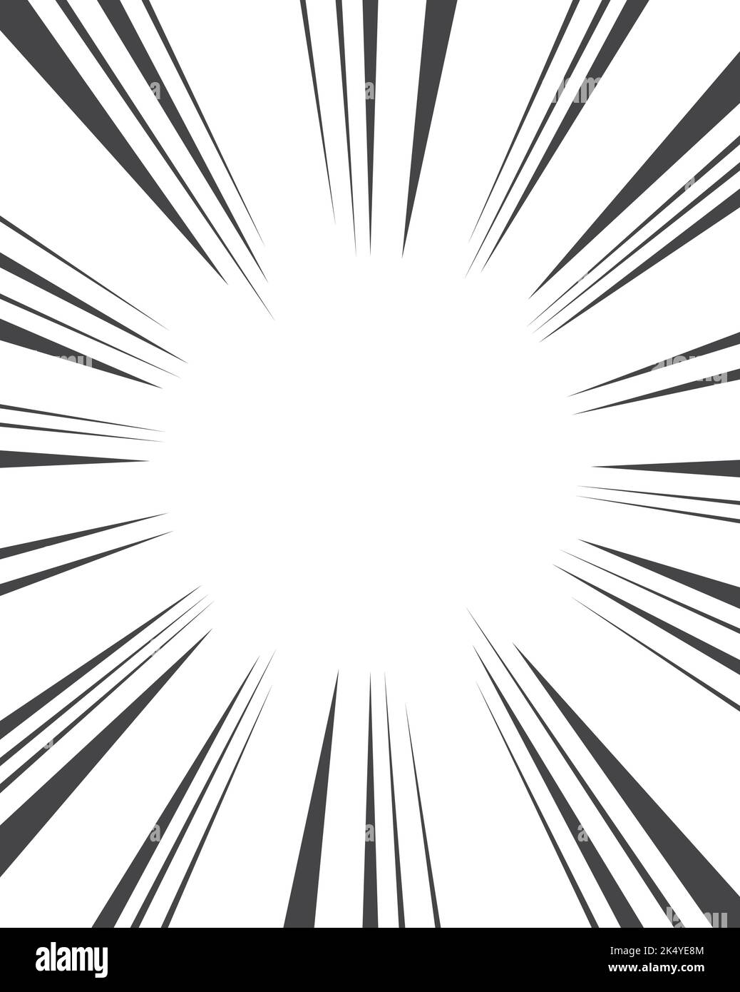 Arrière-plan radial dynamique. Lignes de mouvement éclatées par bande dessinée Illustration de Vecteur