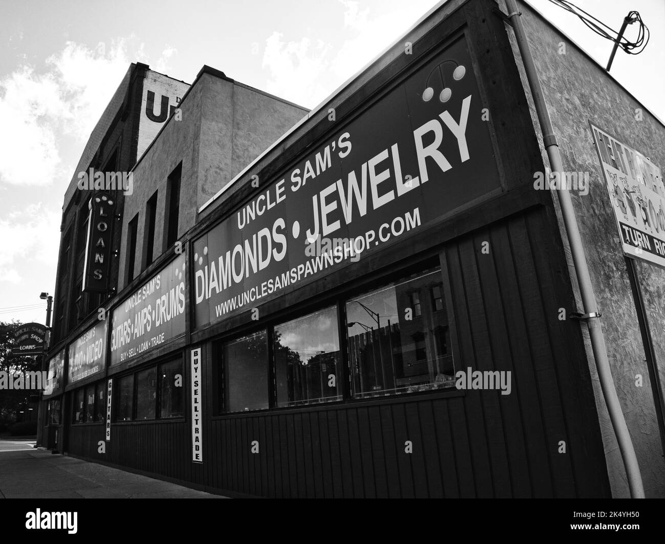 Abandonné Uncle Sams Pawn Shop à Columbus Ohio USA 2022 Banque D'Images