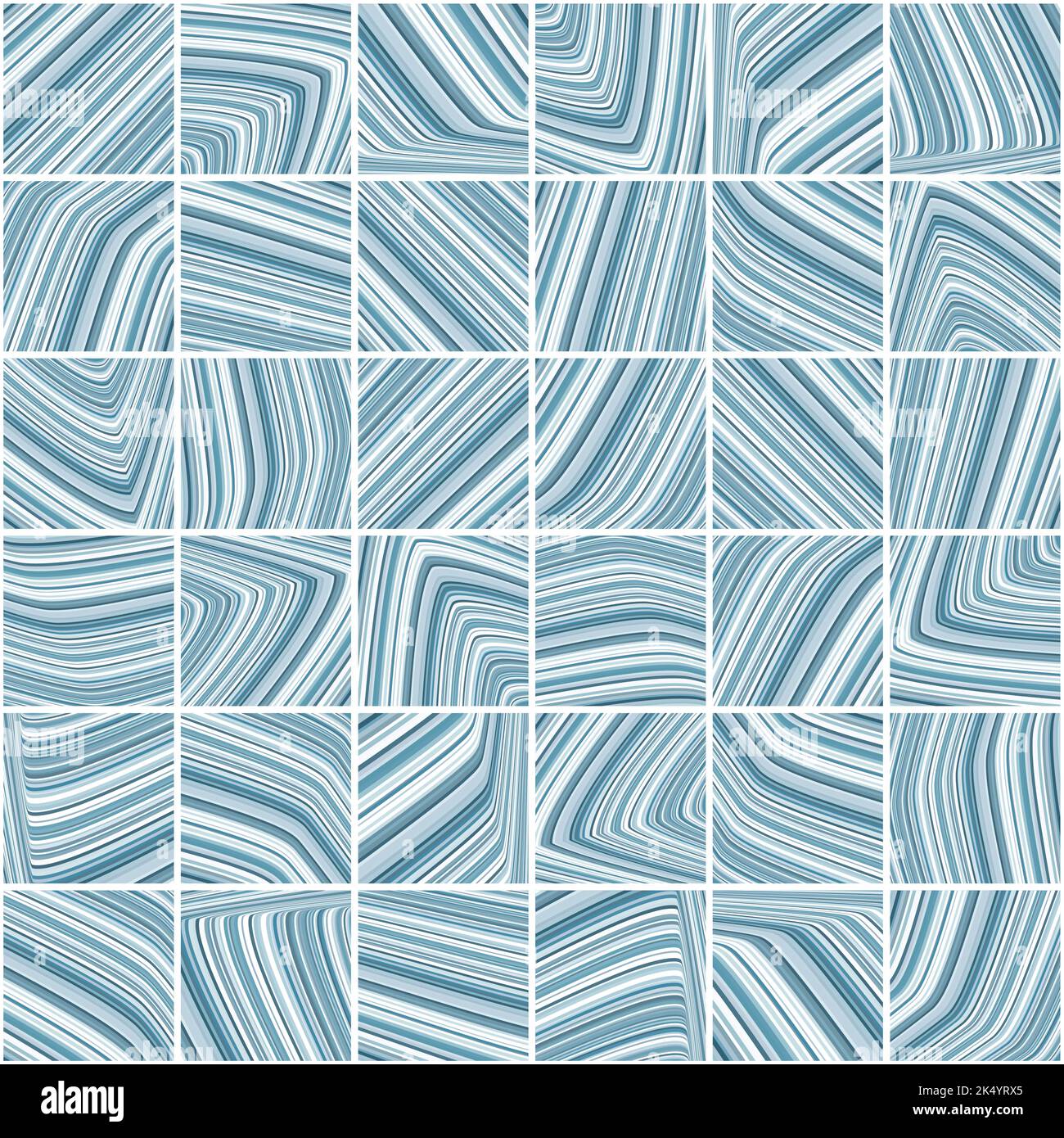 Motif abstrait sans couture avec carreaux à rayures bleues et grises. Motif vectoriel graphique avec bandes fines Illustration de Vecteur