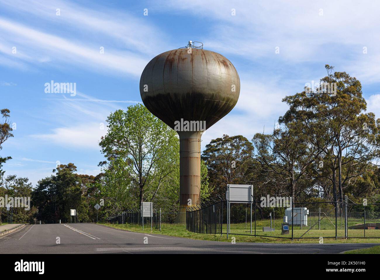 Un château d'eau à Warragamba, Nouvelle-Galles du Sud Banque D'Images