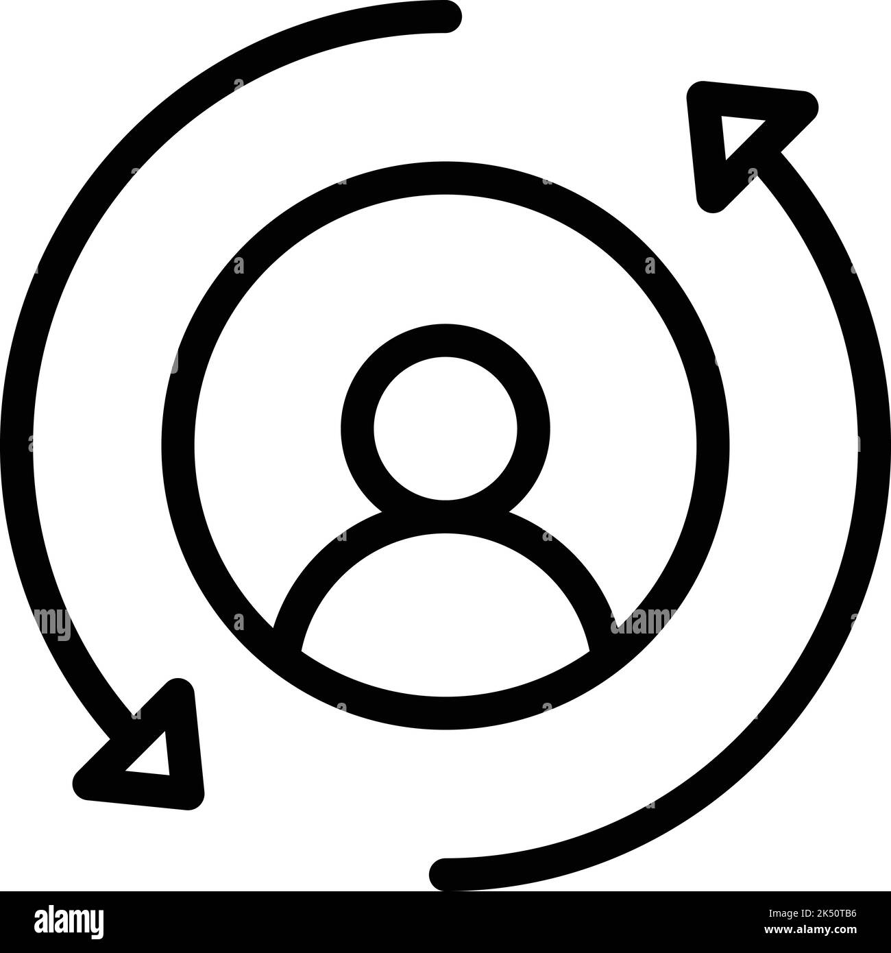 Vecteur de contour de l'icône du métabolisme humain. L'énergie du régime. Corps chimique Illustration de Vecteur