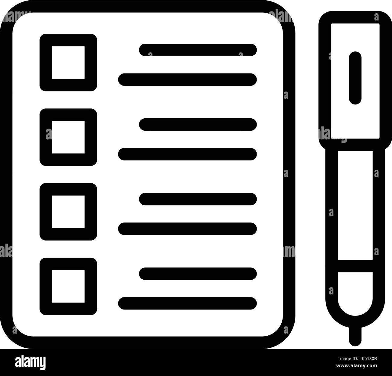 Vecteur de contour d'icône autofatigué. Réduction des contraintes. Calme santé Illustration de Vecteur