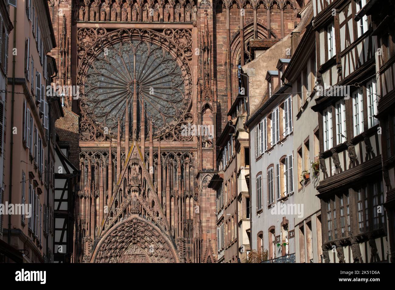 Strasbourg Cathédrale notre-Dame Alsace France Cathédrale de Strasbourg ou Cathédrale notre-Dame de Strasbourg (Cathédrale notre-Dame de Strasbourg) Banque D'Images