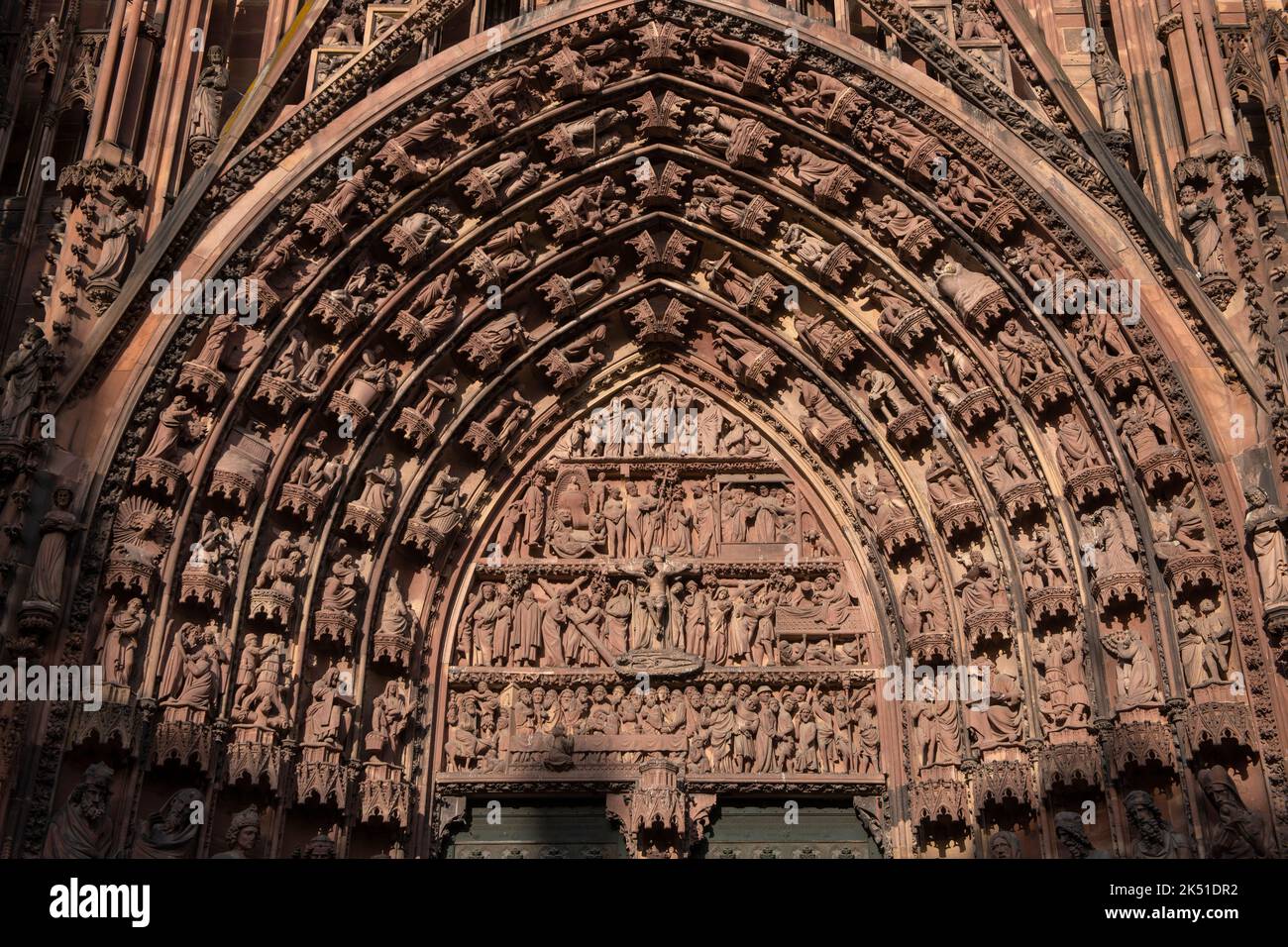 Strasbourg Cathédrale notre-Dame Alsace France Cathédrale de Strasbourg ou Cathédrale notre-Dame de Strasbourg (Cathédrale notre-Dame de Strasbourg) Banque D'Images