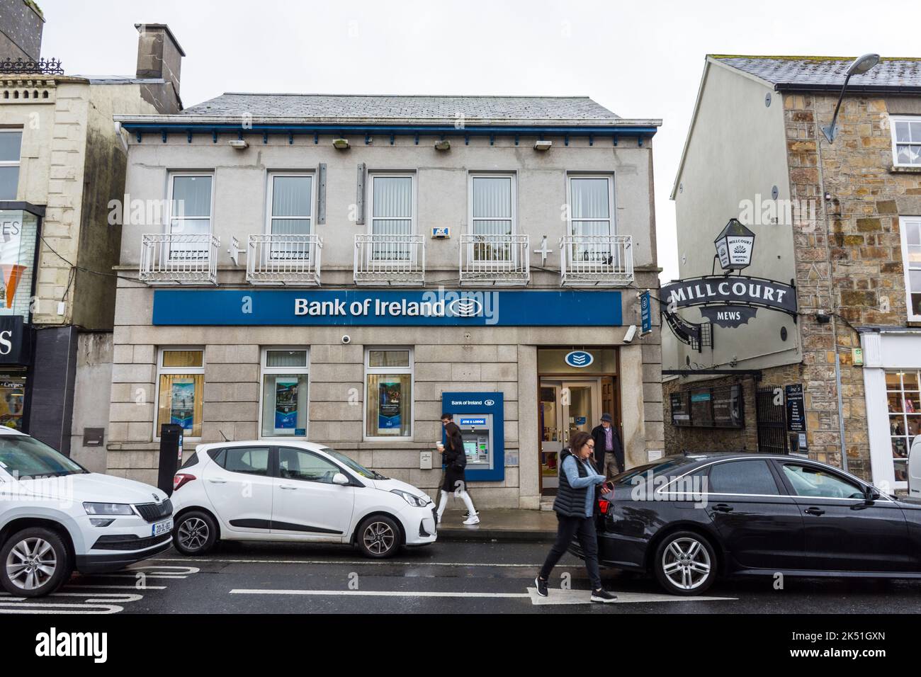 Extérieur du bâtiment de la Bank of Ireland à Donegal Town, comté de Donegal, Irlande Banque D'Images