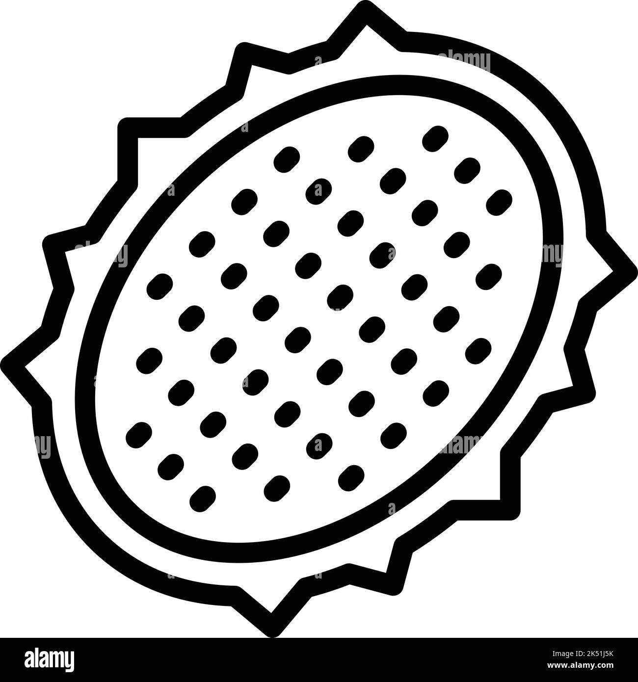 Indonésie fruit icône vectorielle vecteur. Ville de Jakarta. Ondel de repère Illustration de Vecteur