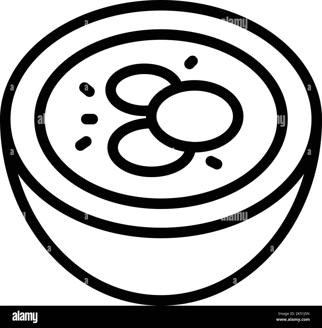 Symbole de bol à soupe de Jakarta vectorisation. Voyages en ville. Culture trans Illustration de Vecteur