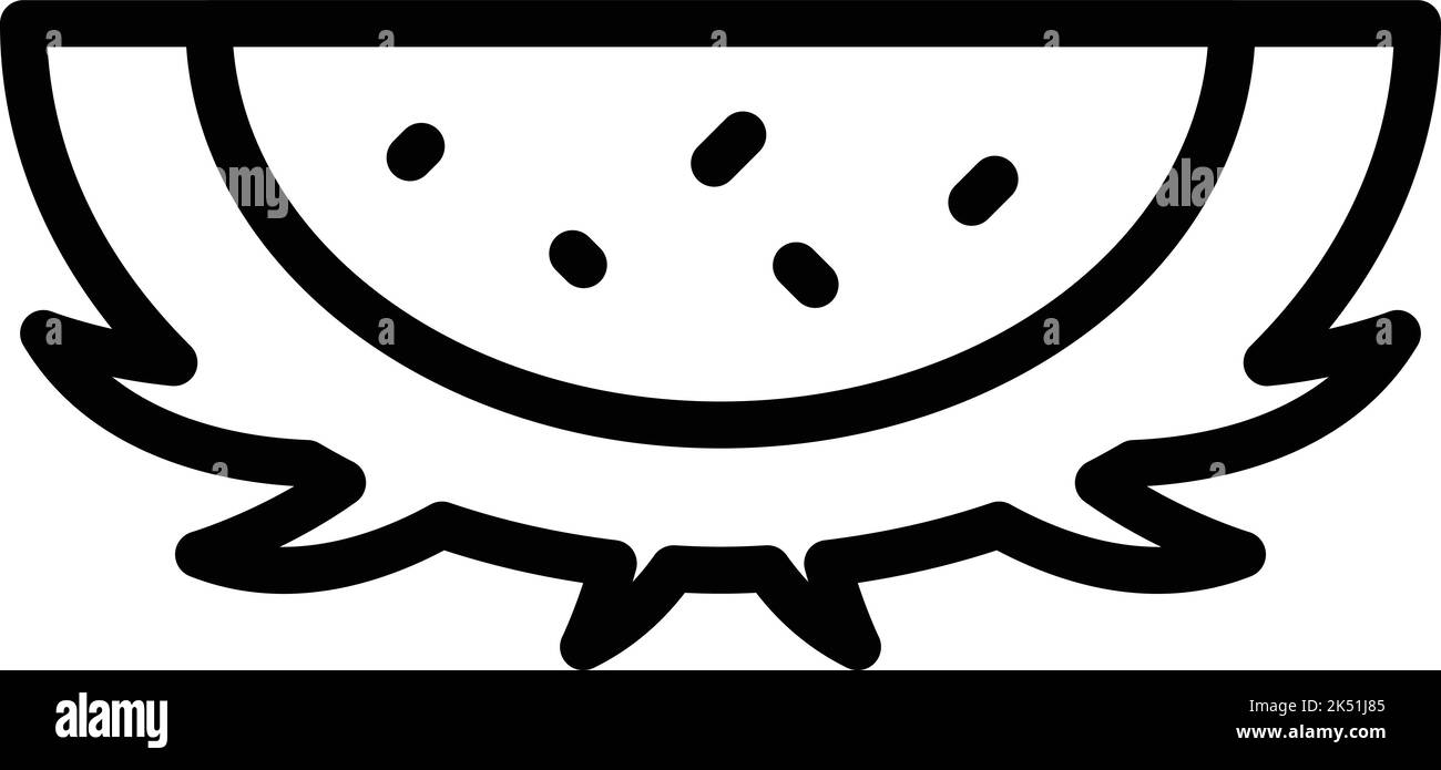 Vecteur de contour d'icône de fruit de dragon. Indonésie jakarta. Tour Skyline Illustration de Vecteur