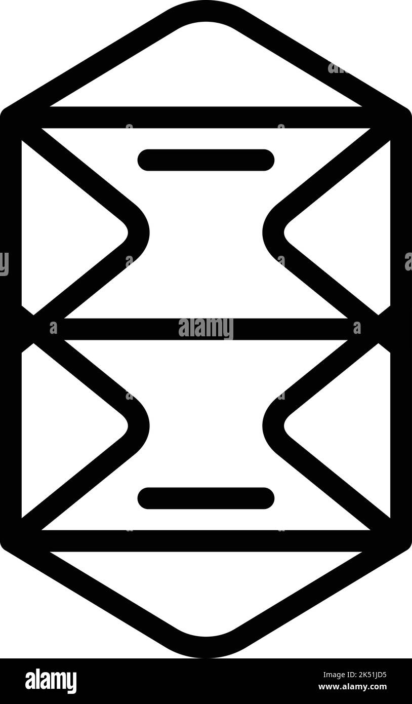 Vecteur de contour de l'icône de culture Jakarta. Paysage urbain monas. Site touristique Illustration de Vecteur