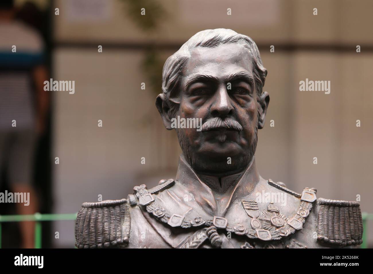 salvador, bahia, brésil - 2 octobre 2022 : sculpture du soldat Duque de Caxias vue dans une école publique de la ville de Salvador. Banque D'Images