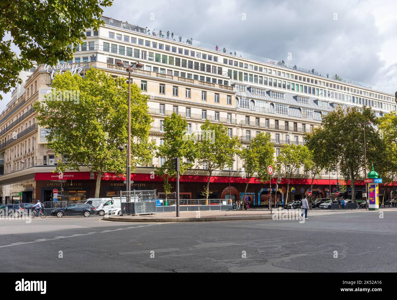 Célèbre grand magasin phare Galeries Lafayette Paris Haussmann, Boulevard Haussmann, Paris, France, Europe Banque D'Images