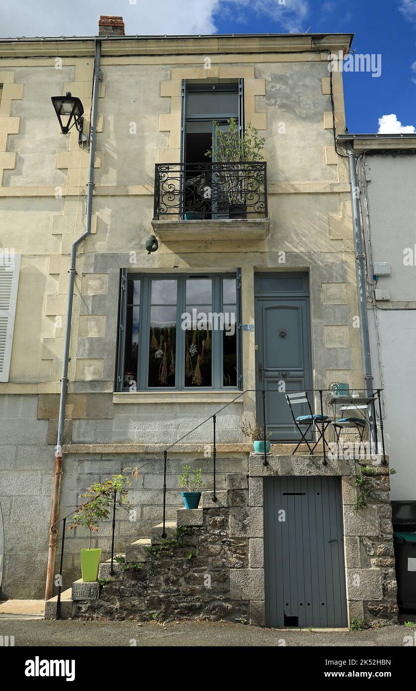 Maison de ville à Clisson, France Banque D'Images