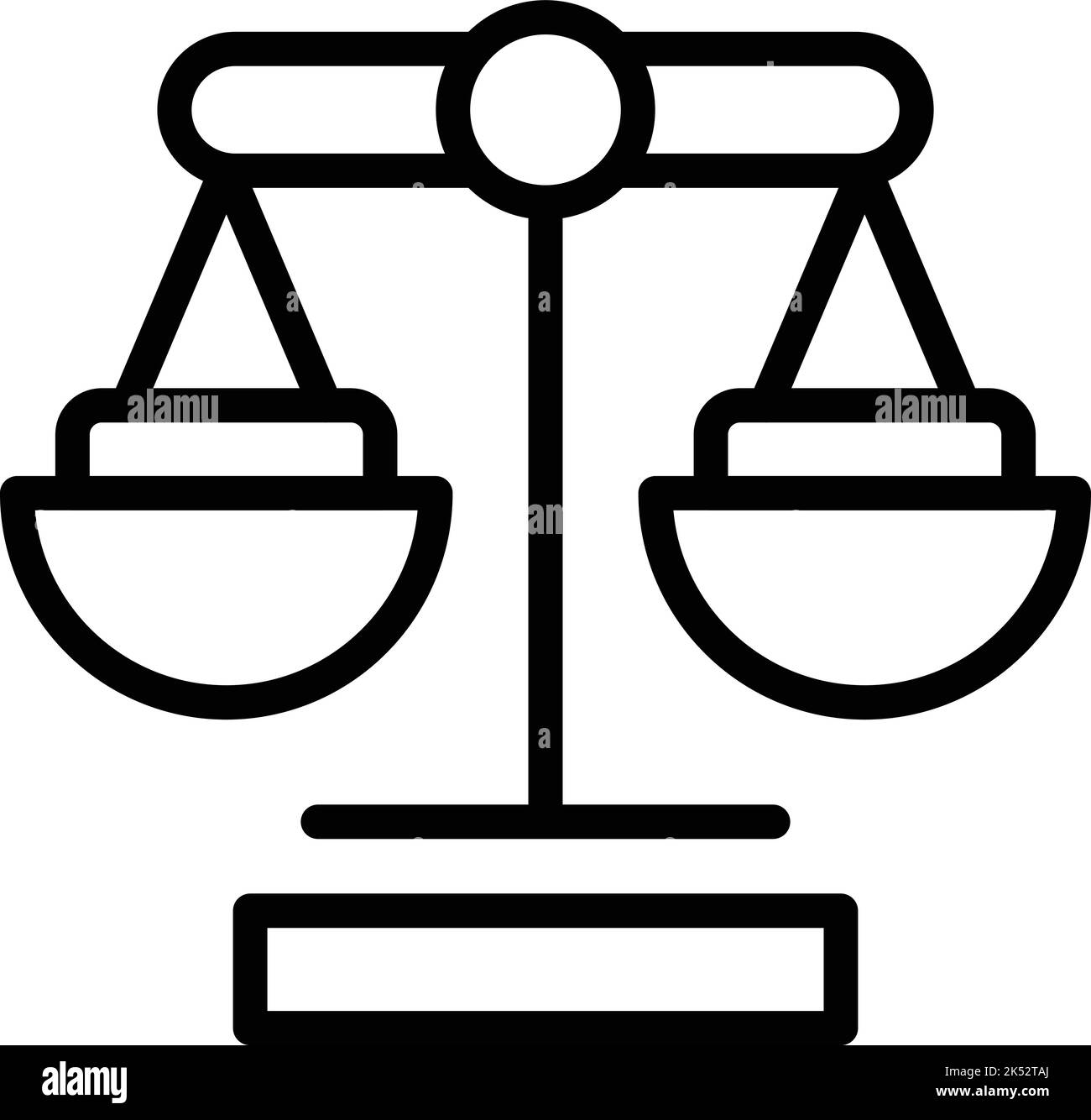 Vecteur de contour de l'icône d'équilibre de courage. Obstacle héros. Carrière Illustration de Vecteur
