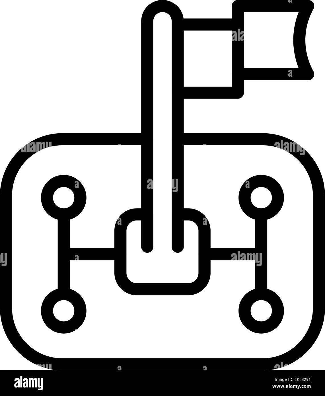 Vecteur de contour de l'icône courage. Carrière professionnelle. Les gens de soi Illustration de Vecteur