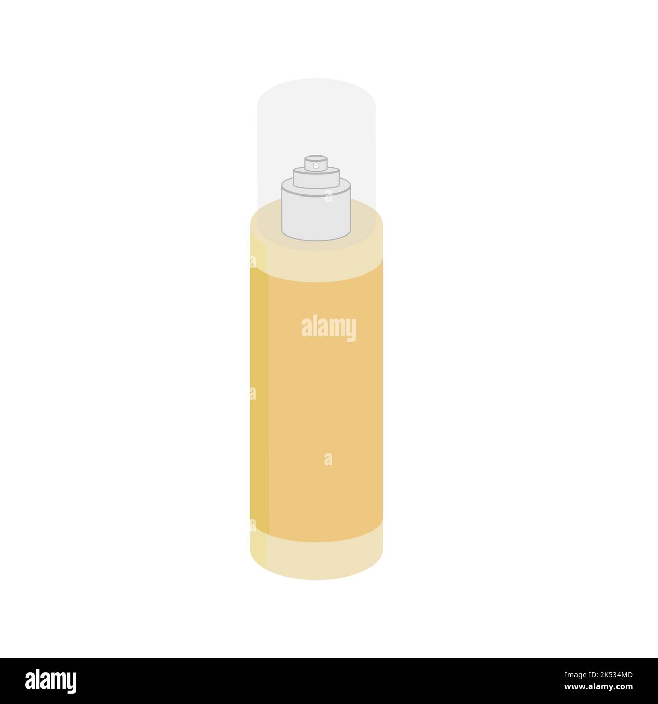 Bouteille jaune pour les cosmétiques et les soins personnels Banque D'Images