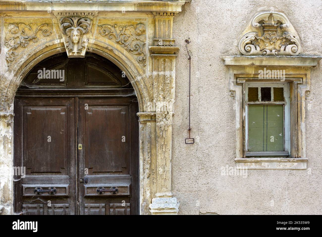 France, Meurthe et Moselle, Liverdun, maison du 16th siècle de style Renaissance appelée Maison du Gouverneur Banque D'Images