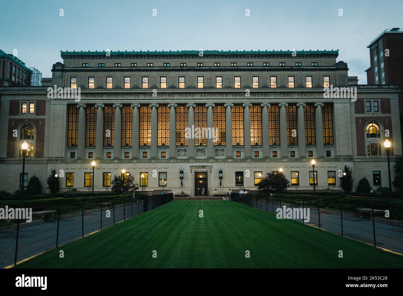 Architecture à l'Université Columbia, New York, New York Banque D'Images