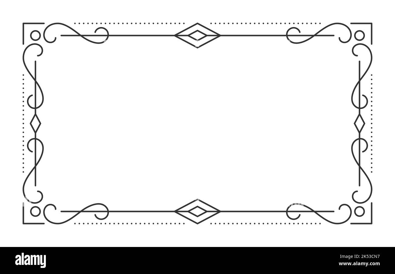 Cadre noir Rectangle bordure du texte' Autocollant