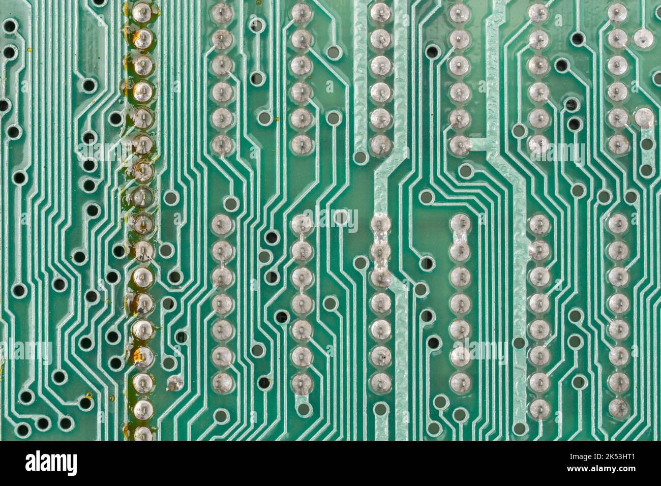 Carte mère verte pour carte de circuit imprimé du spectre 1982 Sinclair ZX [deuxième édition 16K]. Pour l'informatique ancienne, les ordinateurs personnels, l'électronique populaire, les ordinateurs britanniques. Banque D'Images