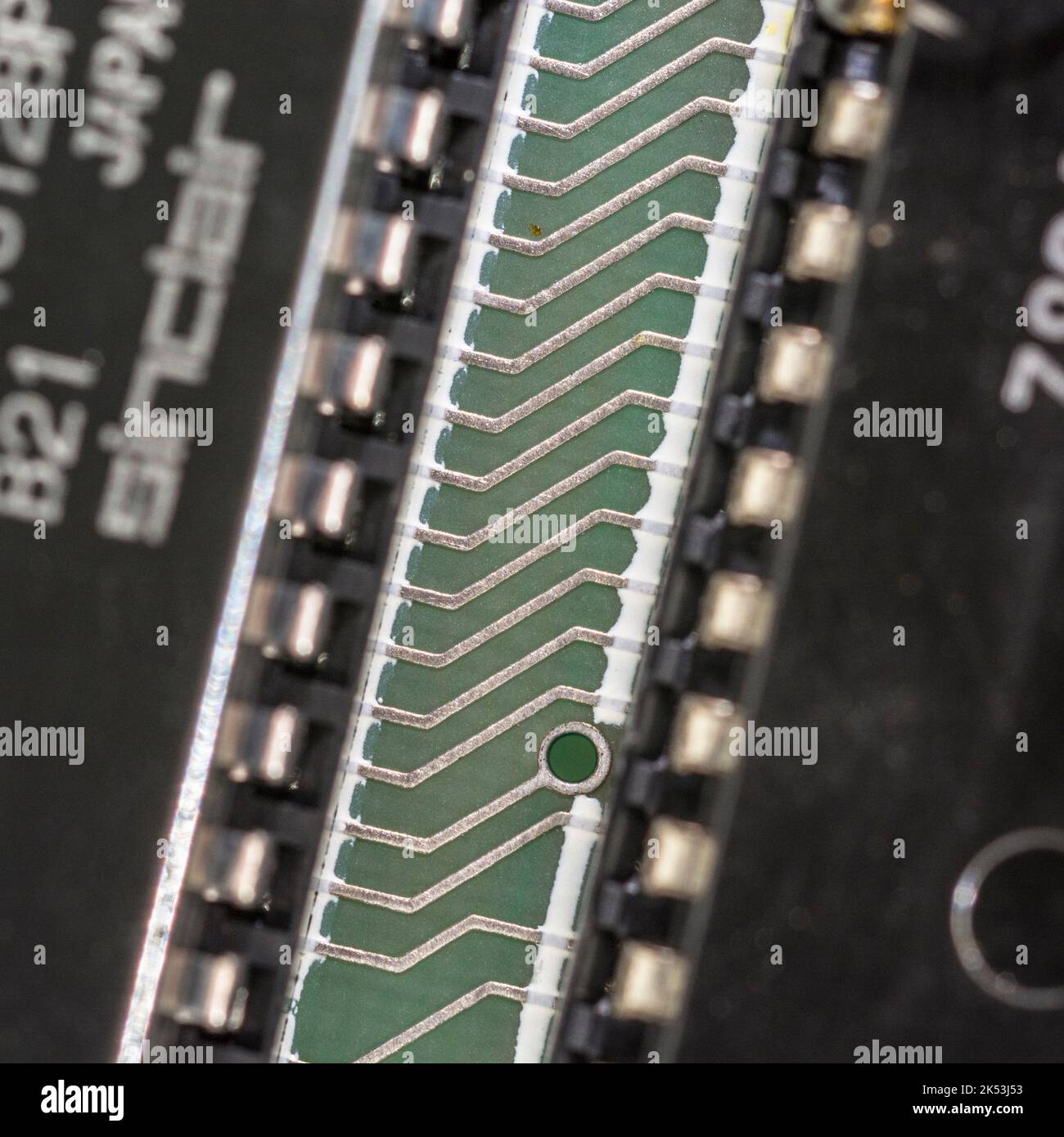 Carte mère verte pour carte de circuit imprimé du spectre 1982 Sinclair ZX [deuxième édition 16K]. Pour l'informatique ancienne, les ordinateurs personnels, l'électronique populaire, les ordinateurs britanniques. Banque D'Images