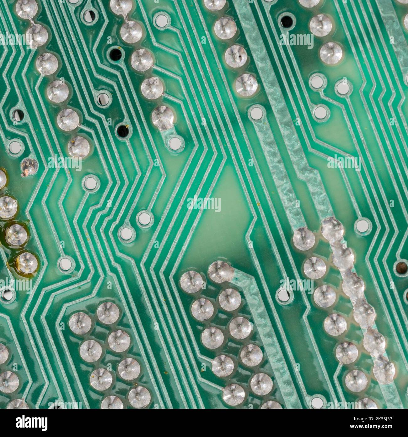 Carte mère verte pour carte de circuit imprimé du spectre 1982 Sinclair ZX [deuxième édition 16K]. Pour l'informatique ancienne, les ordinateurs personnels, l'électronique populaire, les ordinateurs britanniques. Banque D'Images