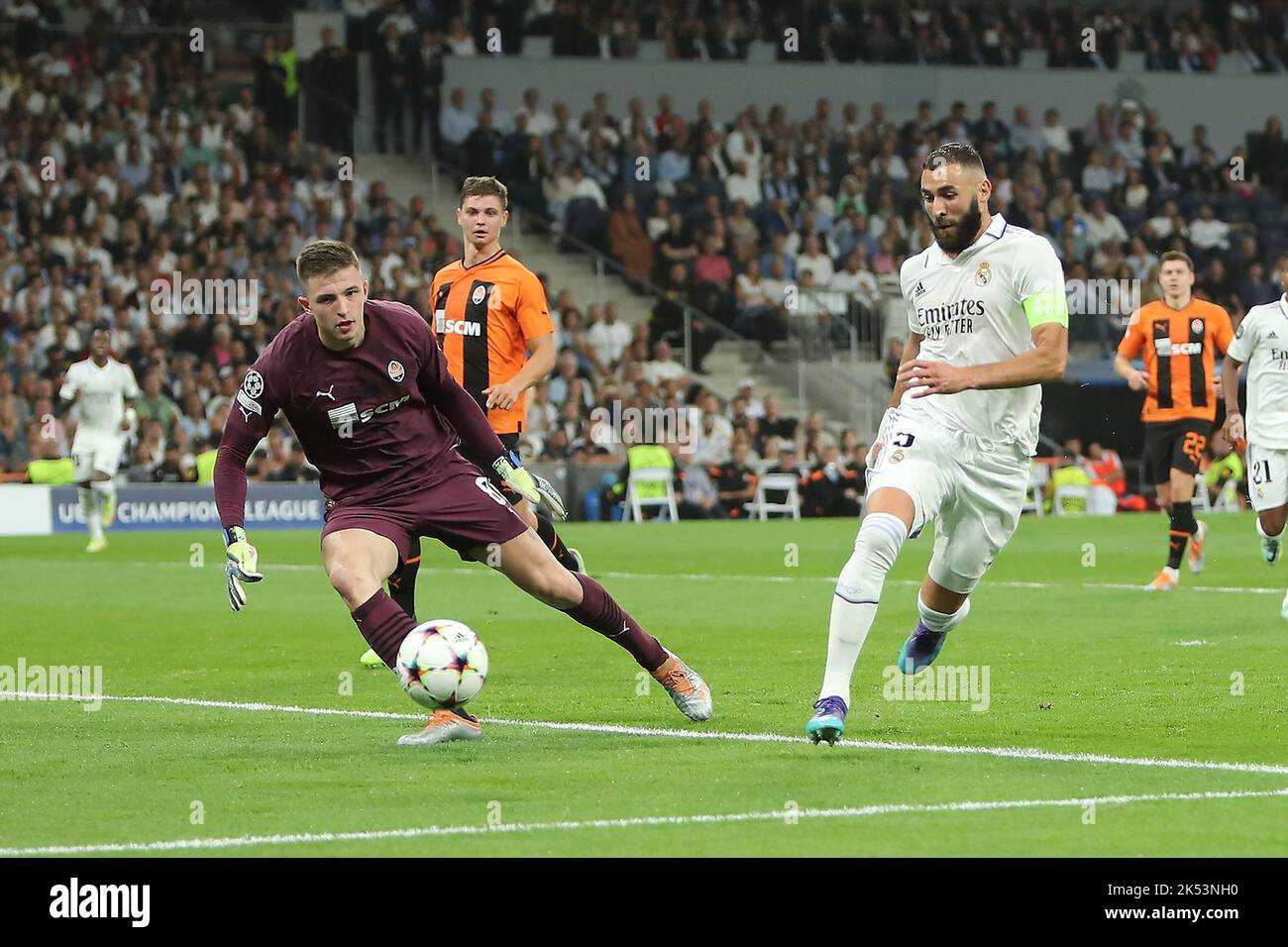 Match de la Ligue des champions de l'UEFA. Real Madrid contre Shakthar Banque D'Images