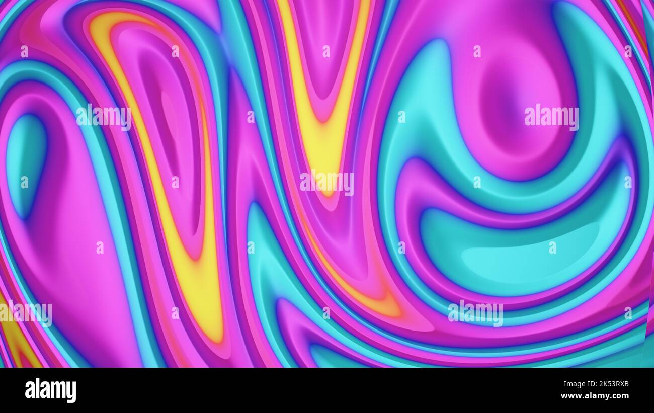 arrière-plan coloré et lumineux. 3d rendu. Banque D'Images