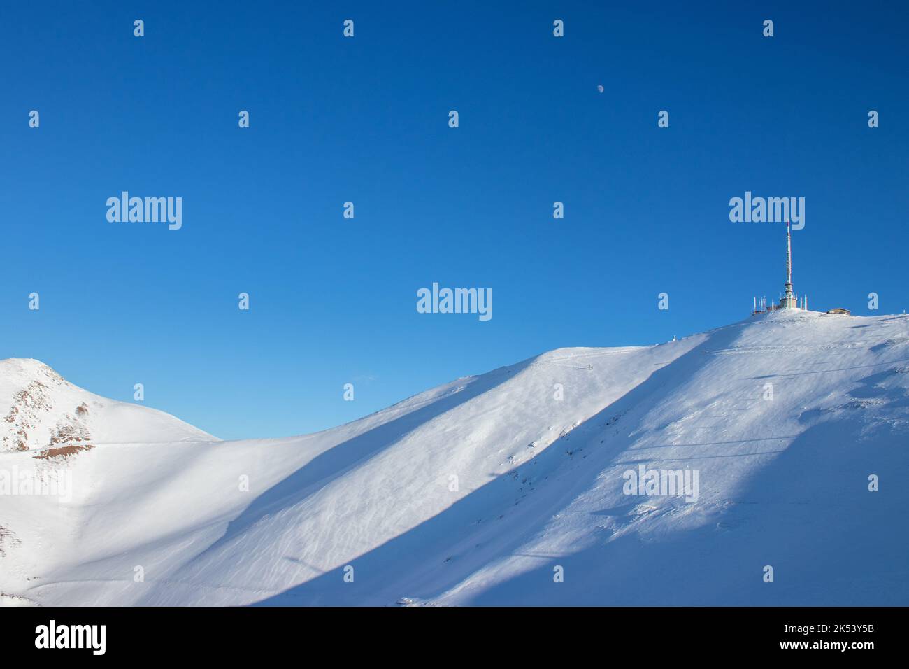 Palandoken montagne dragon colline. Erzurum est situé en Turquie. Banque D'Images