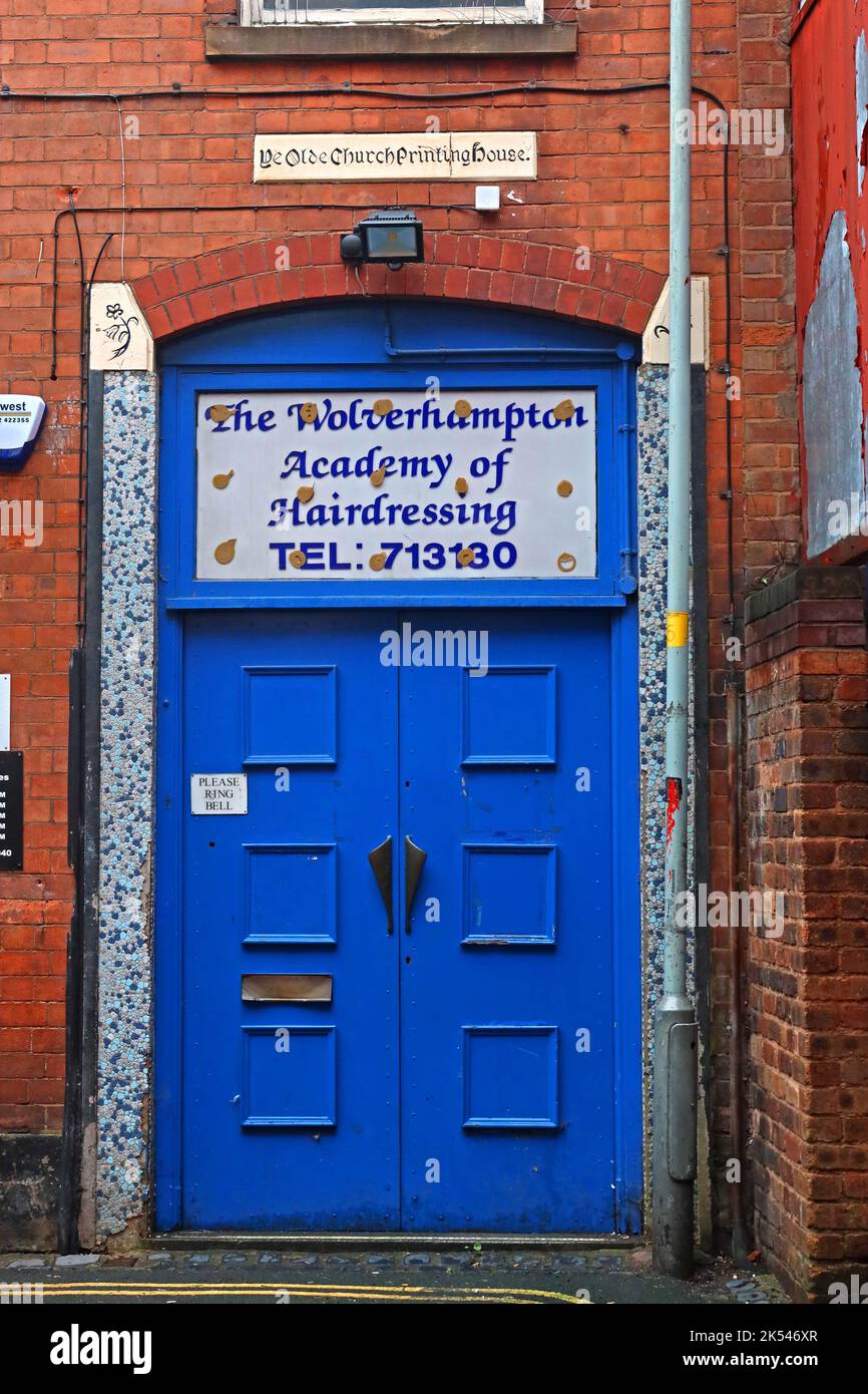 L'Académie de coiffure de Wolverhampton Banque D'Images