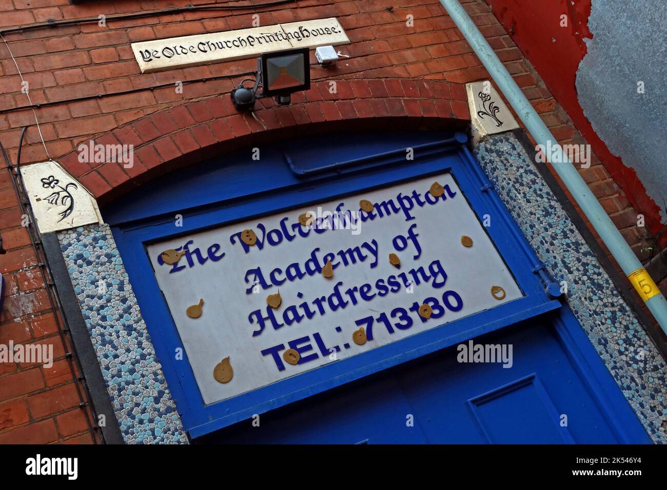 L'Académie de coiffure de Wolverhampton Banque D'Images