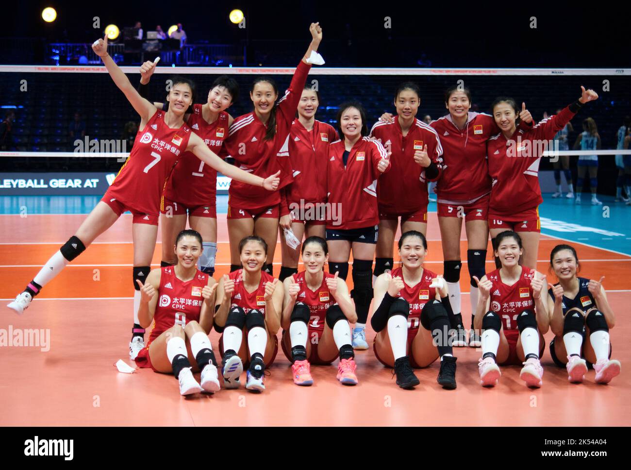 Rotterdam pays bas 5th octobre 2022 les joueurs de chine posent pour