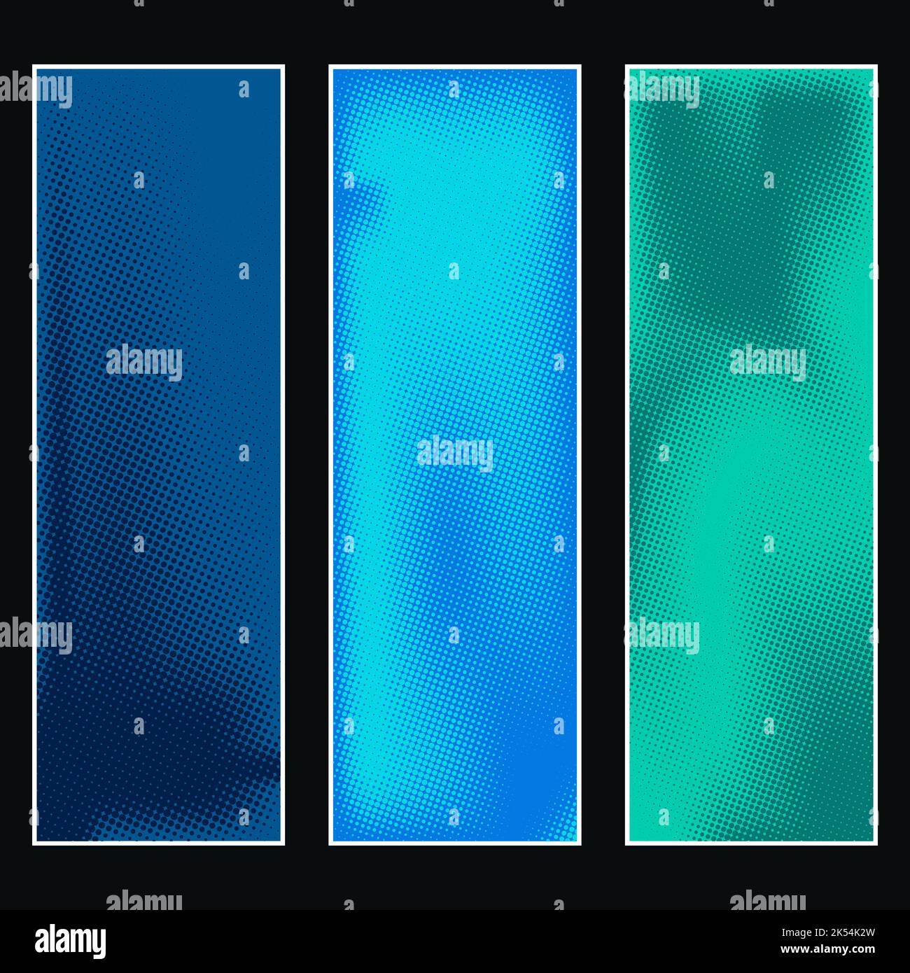 Ensemble horizontal élégant de demi-teintes pour l'arrière-plan des bannières Illustration de Vecteur