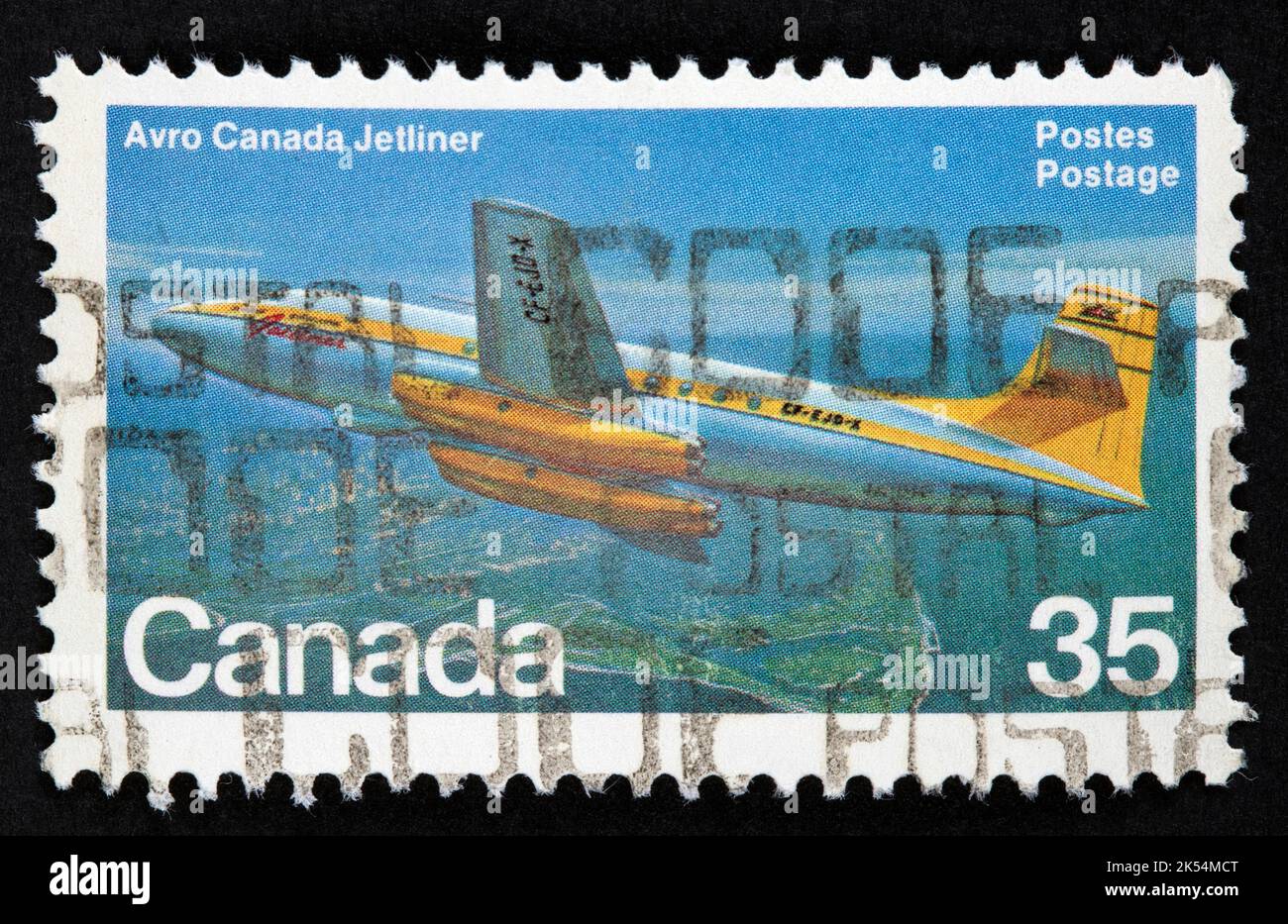 Timbre-poste canadien Banque D'Images