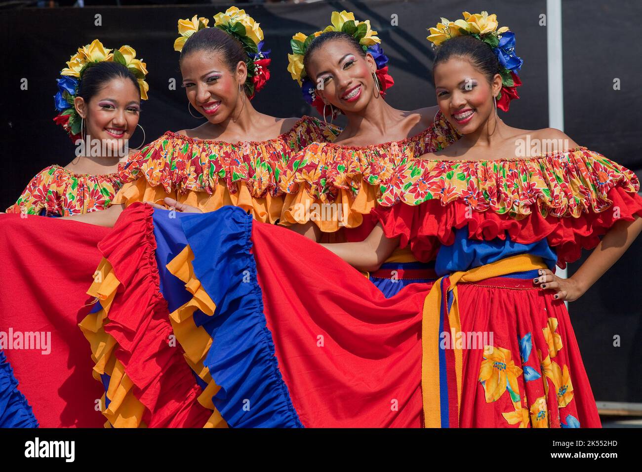 Colombie, Carnaval dans le nord de la ville de Barranquilla est le plus important dans le pays et célèbre dans le monde. L'une des activités est le Fès Banque D'Images