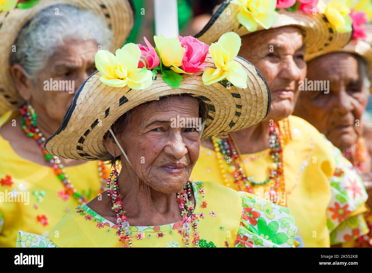 Colombie, Carnaval dans le nord de la ville de Barranquilla est le plus important dans le pays et célèbre dans le monde. Les nombreuses défilés et la musique festi Banque D'Images