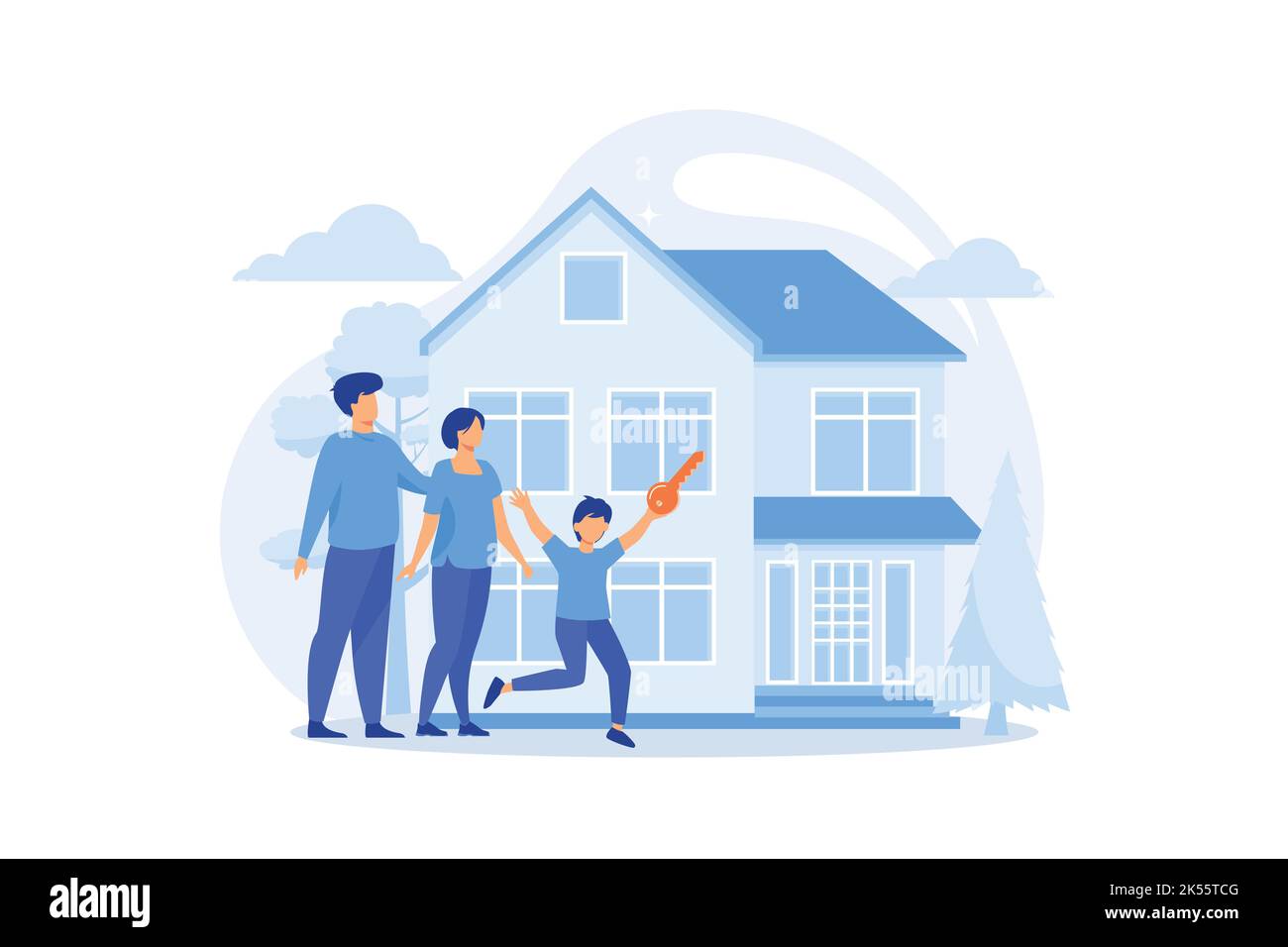 Nuclear family cartoon Banque d'images vectorielles - Alamy Nuclear family cartoon Banque d'images vectorielles - Alamy